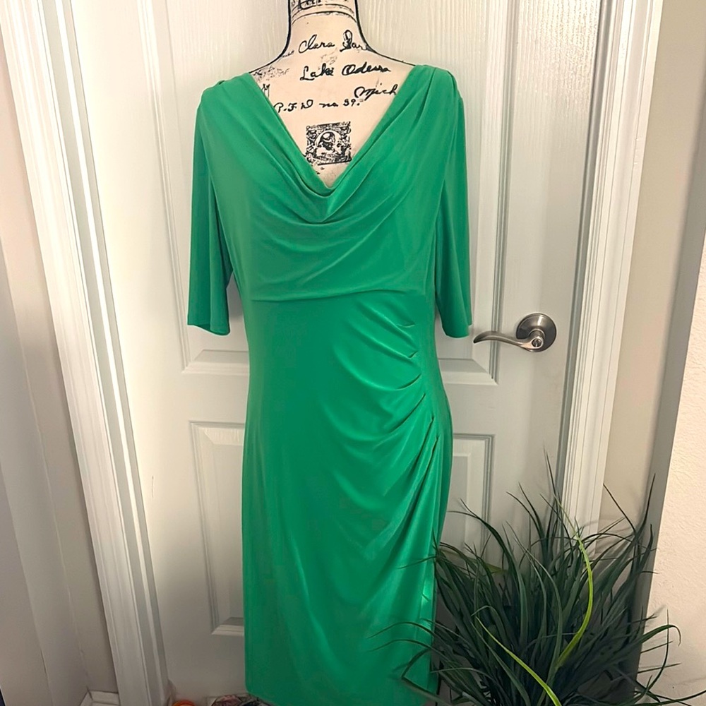 Lauren Ralph Lauren Elegant Draped Dress. NWOT